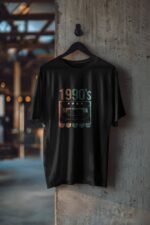 "90's Born" Classic Black T-Shirt | Vintage Vibe Nineties Kids Tee | Throwback Style - Image 6