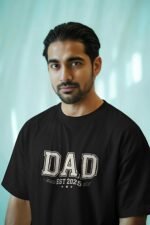 Black 100% Cotton T-Shirt: "Dad Est. 2025" | Celebrate Becoming a Father - Image 2