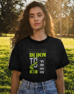 Freedom Vibe Black Tee | "Born to Free" | Soft Pure Cotton Casual Wear - Image 4