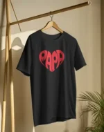 Men’s Papa Graphic Printed T-Shirt | 100% Cotton Bio Washed Casual Wear | Round Neck Half Sleeve Regular Fit Father’s Day Special Tee - Image 5