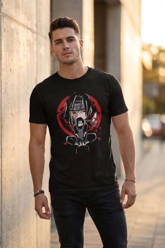 Dark Anime Aesthetic Dual-Sided T-Shirt - Japanese Kanji Graphic Top - Image 5