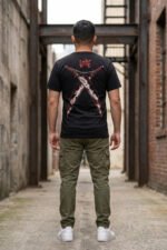Dark Anime Aesthetic Dual-Sided T-Shirt - Japanese Kanji Graphic Top - Image 2