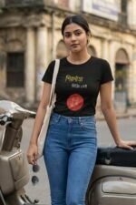 Shir Daara Bikri Nei Black T-Shirt | 100% Cotton Bio Wash Bengali Tee - Image 2