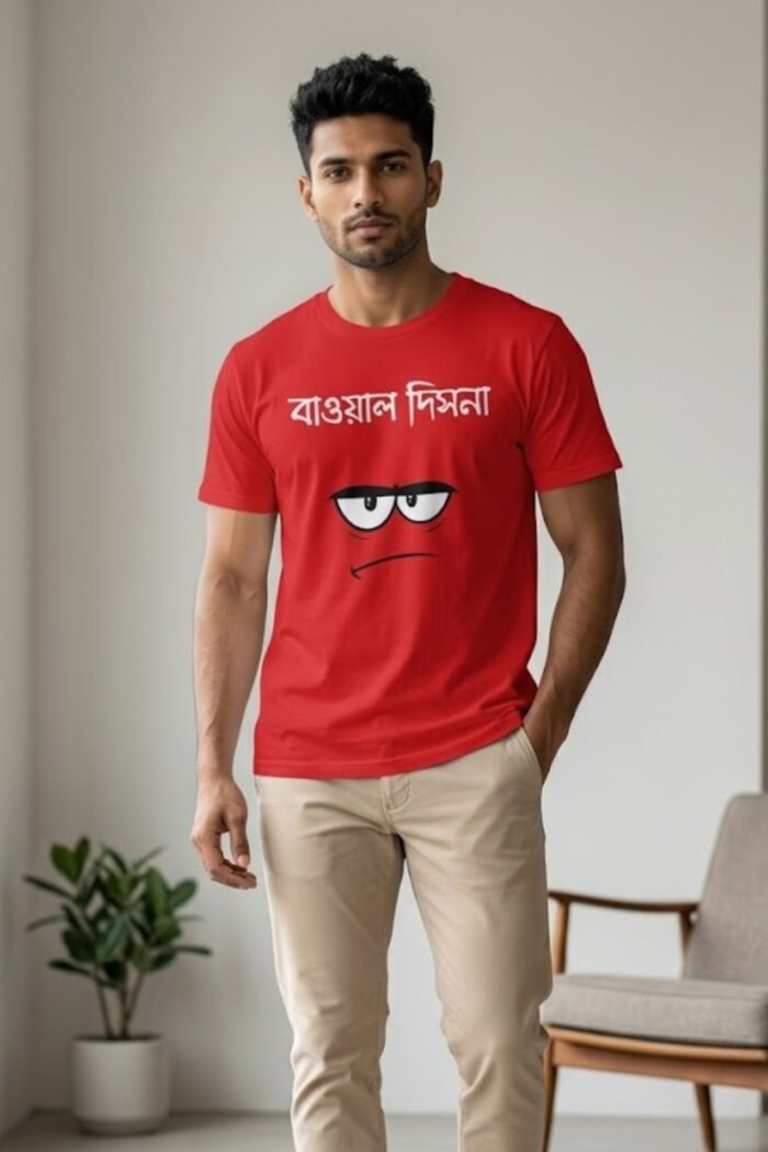 Oh Bawal Dis Na Black T-Shirt | 100% Cotton Bio Wash Bengali Tee - Image 4
