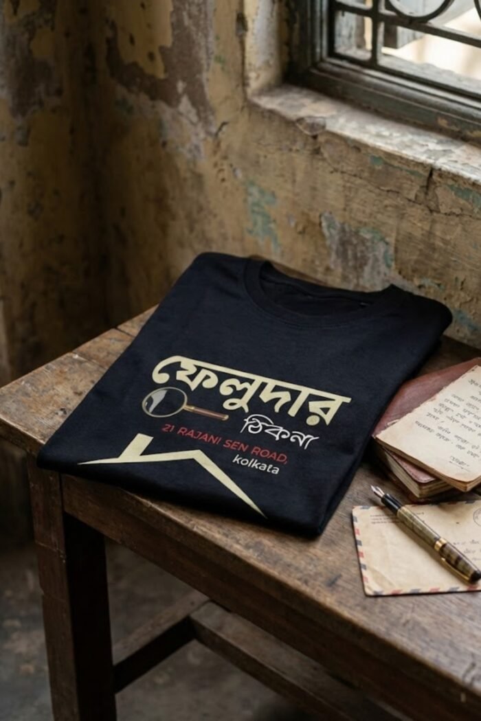 Feluda 21 Rajani Sen Road T-Shirt - Iconic Bengali Detective Tee - Image 4