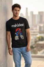 Lord Shiva Skull Throne Black Cotton Tee - Desi Aesthetic Top - Image 8