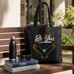 Inspirational Bald Eagle Premium Cotton Tote Bag for Everyday - Image 2