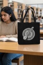 Rhythm of the Soul Musical Instrument Tote | Cultural Heritage Everyday Bag - Image 2