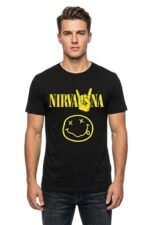 Black cotton t-shirt featuring an orange OK hand sign graphic and the motivational quote Everything will be OK