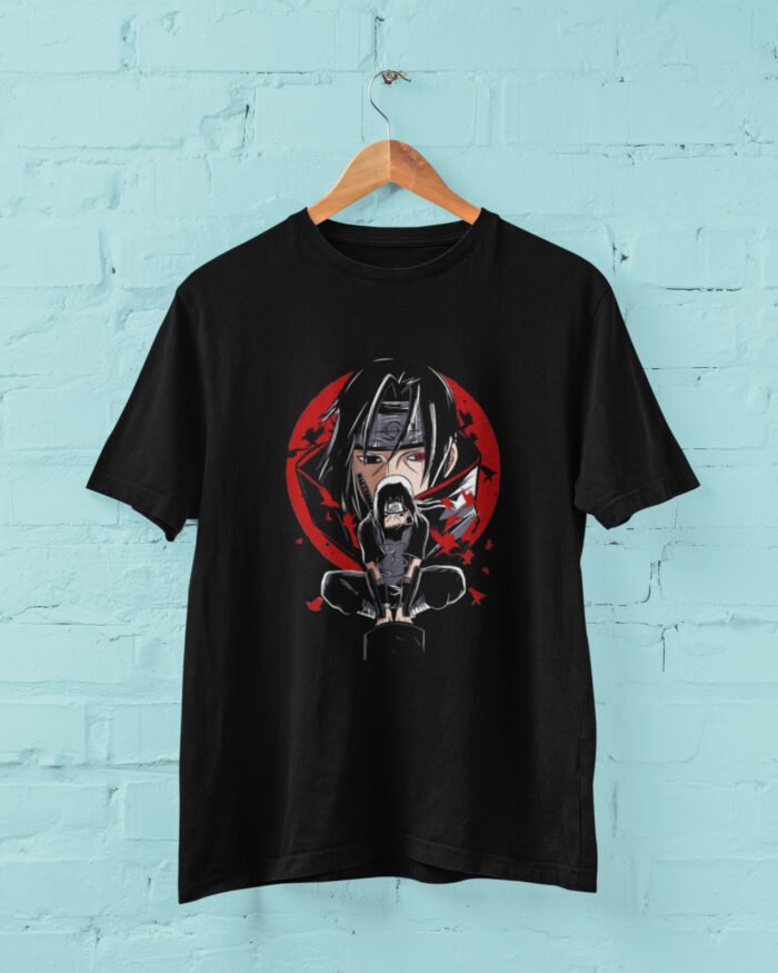Dark Anime Aesthetic Dual-Sided T-Shirt - Japanese Kanji Graphic Top - Image 7