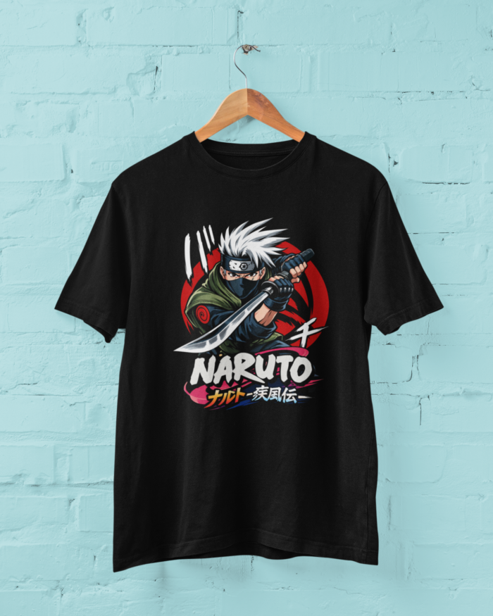 Kakashi Copy Ninja Streetwear T-Shirt - Front & Back Design Premium Cotton - Image 9