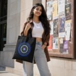 Boho Evil Eye Graphic Tote Bag | Aesthetic Spiritual Shoulder Bag - Image 7