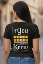 Motivational Quote Black T-Shirt | “Believe In Yourself” Pure Cotton Tee - Image 7