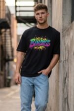 Men’s Graphic Printed T-Shirt | 100% Cotton Bio Washed Casual Wear | Round Neck Half Sleeve Regular Fit Chill Vibe Streetwear Tee - Image 2