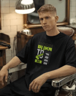 Freedom Vibe Black Tee | "Born to Free" | Soft Pure Cotton Casual Wear - Image 2