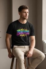 Men’s Graphic Printed T-Shirt | 100% Cotton Bio Washed Casual Wear | Round Neck Half Sleeve Regular Fit Chill Vibe Streetwear Tee - Image 6