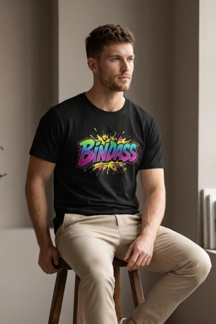 Men’s Graphic Printed T-Shirt | 100% Cotton Bio Washed Casual Wear | Round Neck Half Sleeve Regular Fit Chill Vibe Streetwear Tee - Image 6