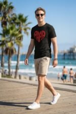 Men’s Papa Graphic Printed T-Shirt | 100% Cotton Bio Washed Casual Wear | Round Neck Half Sleeve Regular Fit Father’s Day Special Tee - Image 7