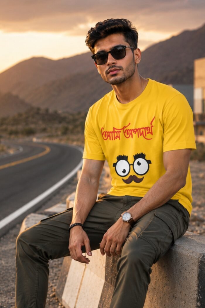Witty Bengali Slogan T-Shirt – Bengali Pop Culture Graphic Tee - Image 6