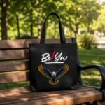 Inspirational Bald Eagle Premium Cotton Tote Bag for Everyday - Image 4