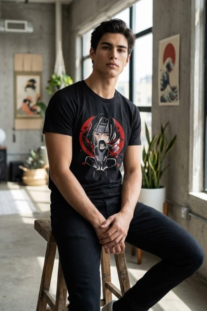 Dark Anime Aesthetic Dual-Sided T-Shirt - Japanese Kanji Graphic Top - Image 6