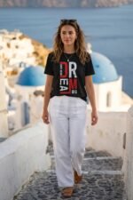 Men’s Dream Big Graphic Printed T-Shirt | 100% Cotton Bio Washed Casual Wear | Round Neck Half Sleeve Regular Fit Motivational Streetwear Tee - Image 6