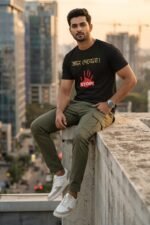 Sarcastic Bengali Typography Black Graphic Tee for Introverts - Image 3
