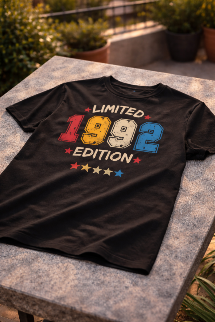 Men’s 90s Born Graphic Printed T-Shirt | 100% Cotton Bio Washed Casual Wear | Round Neck Half Sleeve Regular Fit Retro Vintage Streetwear Tee - Image 5