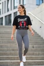 Deadlift. Lift Heavy." Black 100% Cotton T-Shirt | Gym Motivation & Strength Tee - Image 6