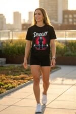 Deadlift. Lift Heavy." Black 100% Cotton T-Shirt | Gym Motivation & Strength Tee - Image 3