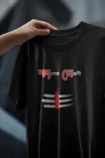 "কালের লিখনী" (Kaler Likhoni) Black Cotton T-Shirt | Shiva's Decree & Divine Destiny Tee - Image 5