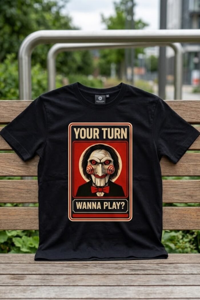 SAW Movie Inspired Vintage Poster T-Shirt - Premium Cotton Horror Apparel - Image 8