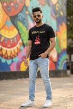 Sarcastic Bengali Typography Black Graphic Tee for Introverts - Image 6