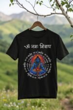 Lord Shiva Devotion Black Tee | Pure Cotton | Divine Meditation & Om Namah Shivaya Apparel - Image 4