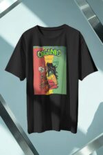 "Organic" Black 100% Cotton T-Shirt | Natural Living & Reggae Culture Tee - Image 3