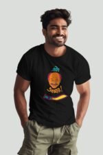 Lalmohan Babu's Signature Black Tee | Pure Cotton | Satyajit Ray Sonar Kella & Jatayu Inspired Tee - Image 2