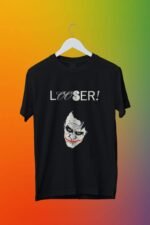 Batman-Joker Face T-Shirt | Dark Streetwear “Looser” Design | Pure Cotton
