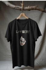 Batman-Joker Face T-Shirt | Dark Streetwear “Looser” Design | Pure Cotton - Image 3