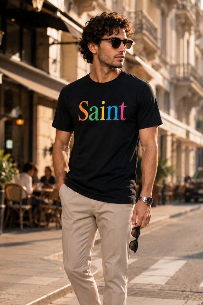 StiloTee "Saint" Unisex Streetwear T-Shirt | Bio-Washed Comfort Fit - Image 2
