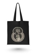 "Ganesha Om Trishul" Tote Bag | Embroidery-Look Hindu Symbol Design
